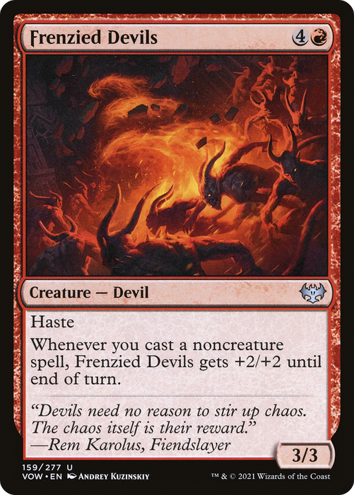 Frenzied Devils (VOW-159) - uncommon - Foil