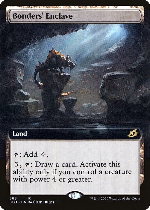 Bonders' Enclave (IKO-363) - rare: (Extended Art) - Foil