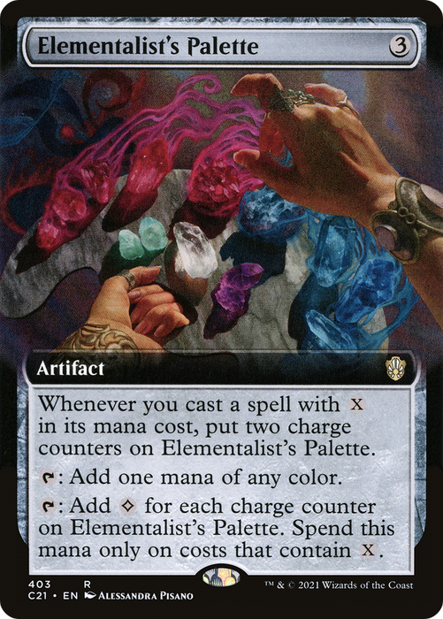 Elementalist's Palette (C21-403) - rare: (Extended Art)