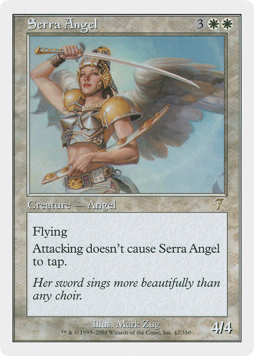 Serra Angel (7ED-042) - rare