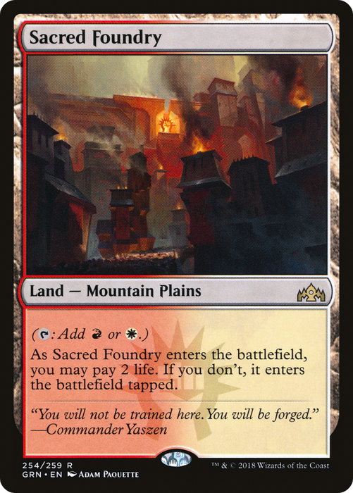 Sacred Foundry (GRN-254) - rare - Foil