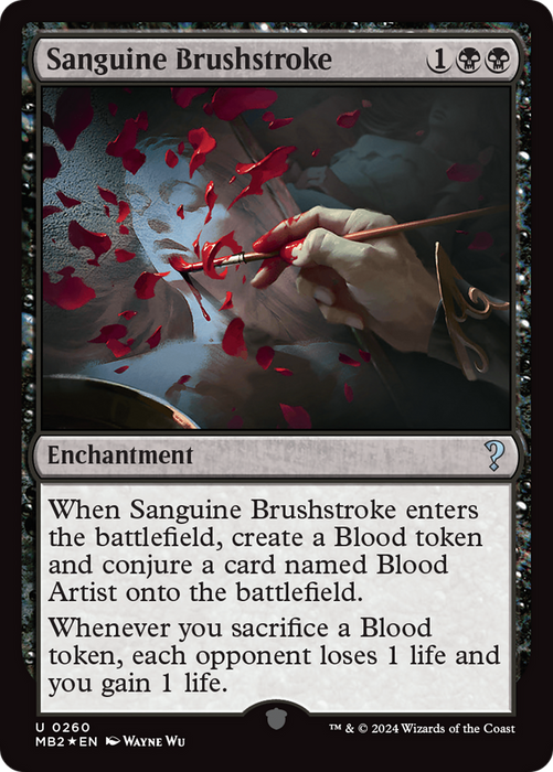 Sanguine Brushstroke (MB2-260) - uncommon - Foil