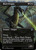 Black Dragon (AFR-291) - uncommon (Borderless)