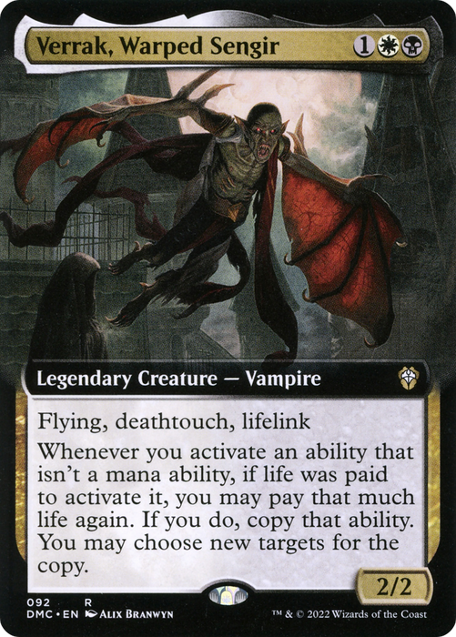 Verrak, Warped Sengir (DMC-092) - rare: (Extended Art)