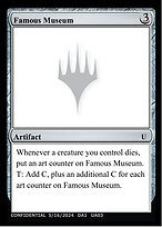 Famous Museum (UNK-UA03B) - uncommon