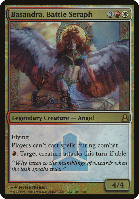 Basandra, Battle Seraph (OVER-184) - rare - Foil