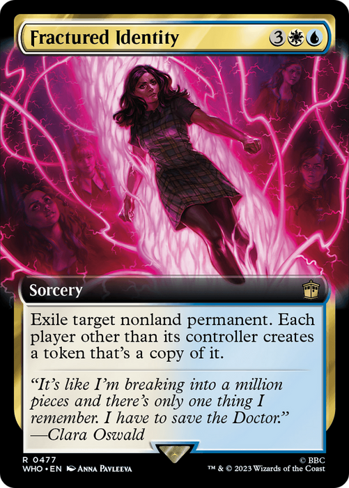 Fractured Identity (WHO-477) - rare: (Extended Art) - Foil