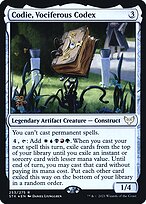 Codie, Vociferous Codex (PRE-253S) - rare - Foil