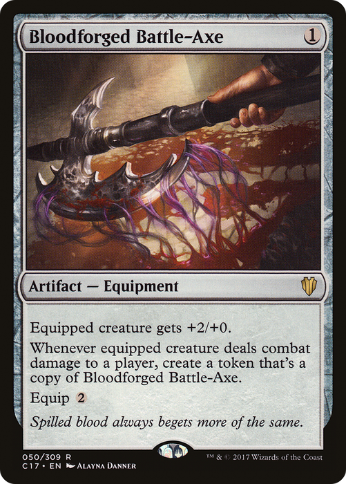 Bloodforged Battle-Axe (C17-050) - rare