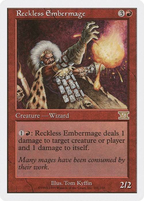 Reckless Embermage (6ED-201) - rare