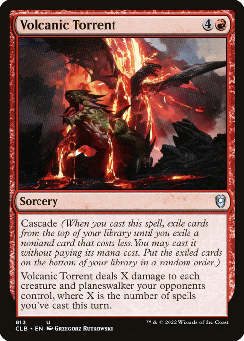 Volcanic Torrent (CLB-813) - uncommon