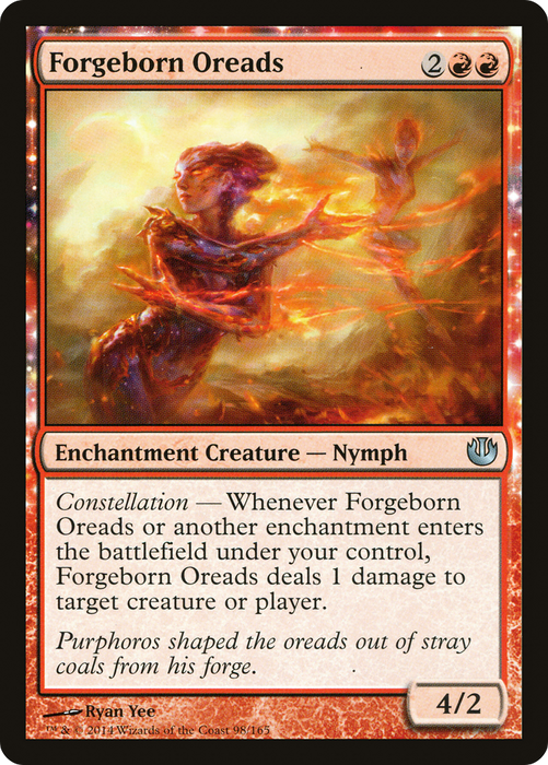 Forgeborn Oreads (JOU-098) - uncommon: (enchantment) - Foil