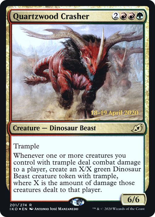 Quartzwood Crasher (PRE-201S) - rare - Foil