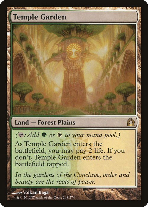 Temple Garden (RTR-248) - rare - Foil