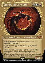 Sauron, the Dark Lord (LTR-329) - mythic: (Showcase) (Borderless)