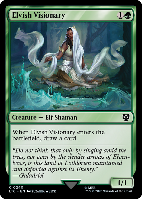 Elvish Visionary (LTC-240) - common