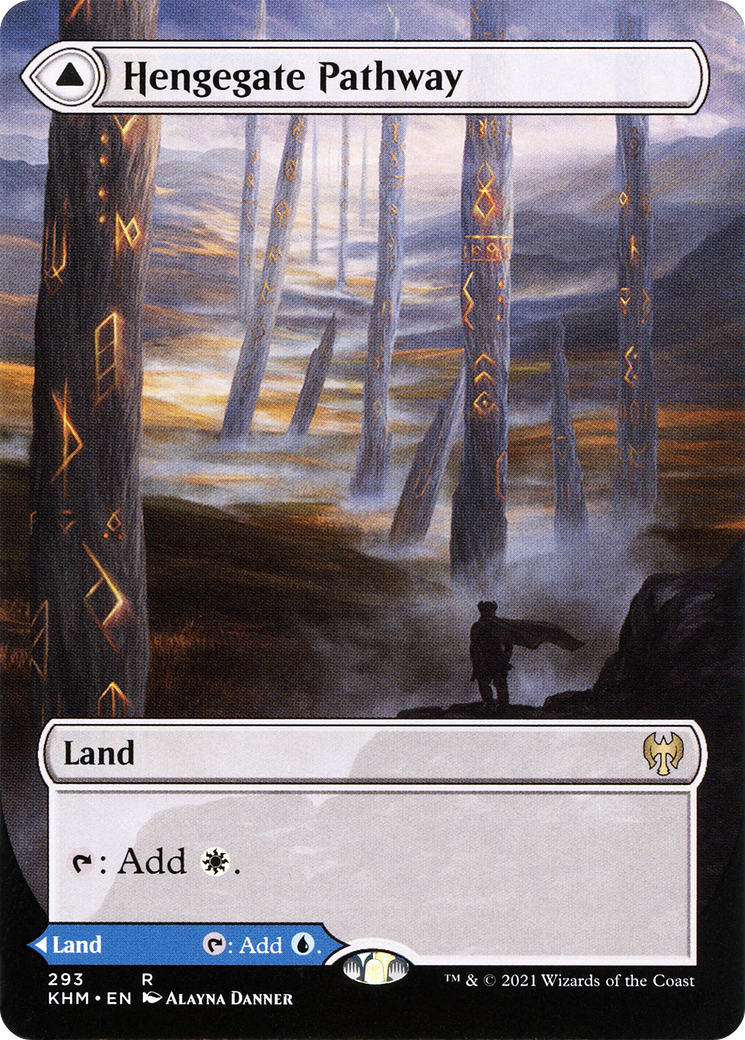 Hengegate Pathway // Mistgate Pathway (KHM-293) - rare: (Showcase) (Borderless) - Foil