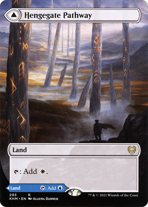 Hengegate Pathway // Mistgate Pathway (KHM-293) - rare: (Showcase) (Borderless) - Foil