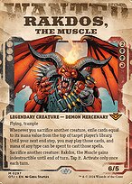 Rakdos, the Muscle (OTJ-297) - mythic: (Showcase) (Borderless) - Foil