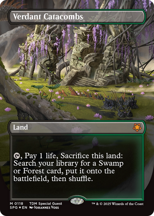 Verdant Catacombs (SPG-118) - mythic (Borderless) - Foil
