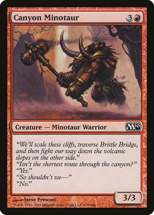Canyon Minotaur (M10-130) - common - Foil