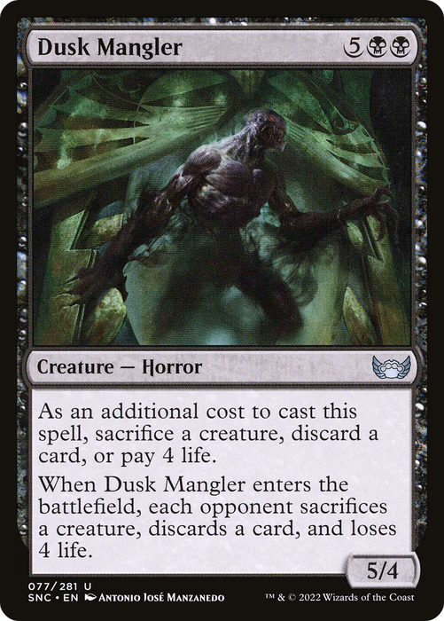 Dusk Mangler (SNC-077) - uncommon - Foil