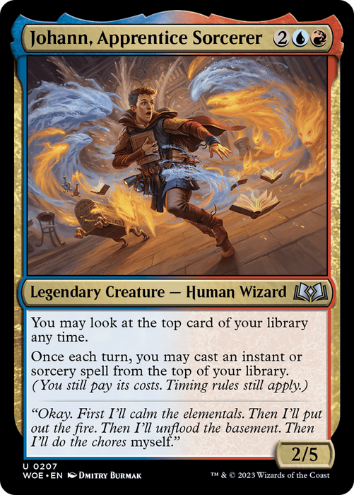 Johann, Apprentice Sorcerer (WOE-207) - uncommon - Foil