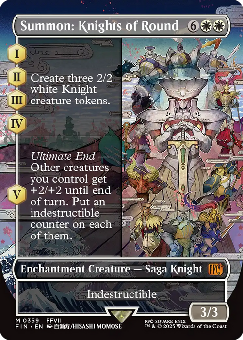 Summon: Knights of Round (Borderless) (FIN-359) - mythic - Foil