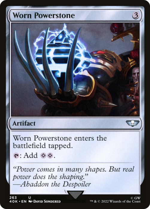 Worn Powerstone (40K-263) - uncommon