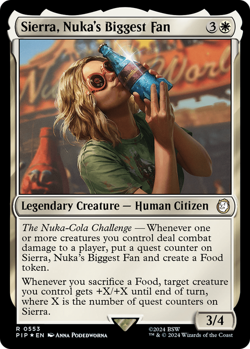 Sierra, Nuka's Biggest Fan (PIP-553) - rare - Foil