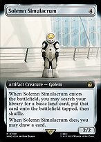 Solemn Simulacrum (WHO-480) - rare: (Extended Art) - Foil