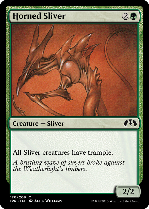 Horned Sliver (TPR-176) - common - Foil