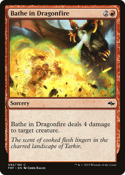 Bathe in Dragonfire (FRF-092) - common - Foil
