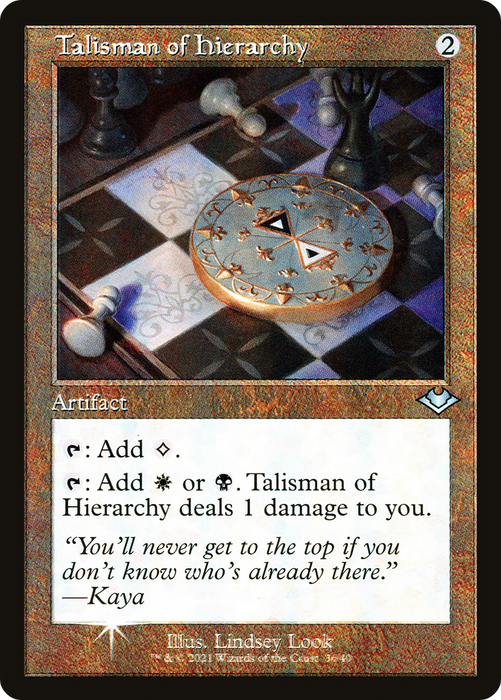 Talisman of Hierarchy (MH1-036) - uncommon - Etched Foil