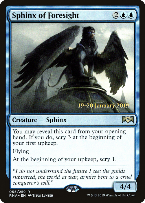 Sphinx of Foresight (PRE-55S) - rare - Foil