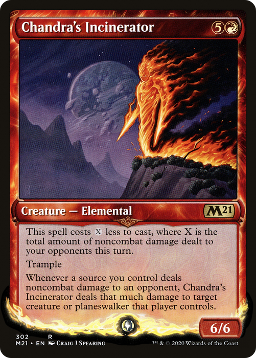 Chandra's Incinerator (M21-302) - rare: (Showcase)