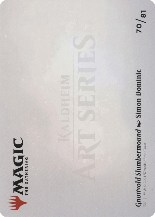 Gnottvold Slumbermound // Gnottvold Slumbermound (AKHM-070) - common (Borderless) - Foil