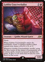 Goblin Cruciverbalist (UNF-110) - rare - Foil