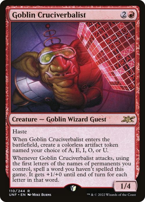 Goblin Cruciverbalist (UNF-110) - rare