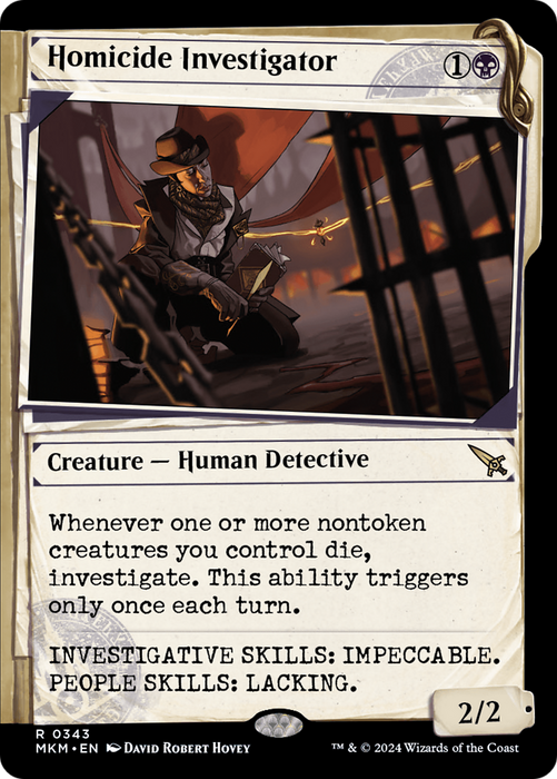 Homicide Investigator (MKM-343) - rare: (Showcase) - Foil