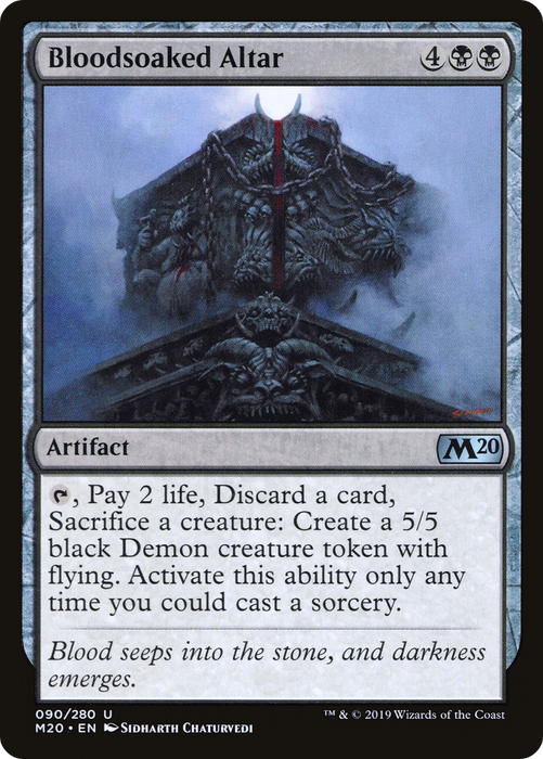 Bloodsoaked Altar (M20-090) - uncommon - Foil