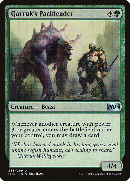 Garruk's Packleader (M15-283) - uncommon