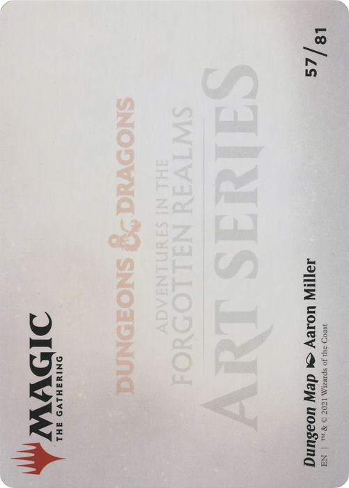 Dungeon Map // Dungeon Map (AAFR-057) - common (Borderless) - Foil