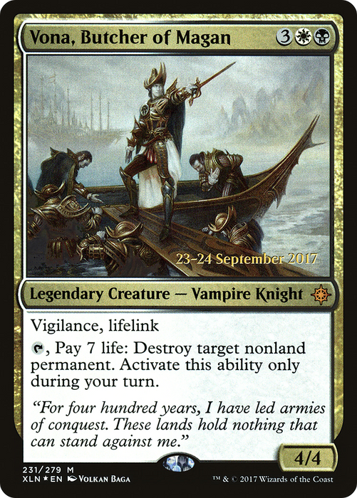 Vona, Butcher of Magan (PRE-231S) - mythic - Foil