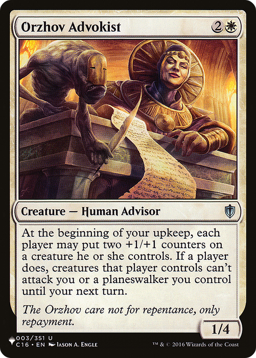 Orzhov Advokist (LIST-C16-3) - uncommon