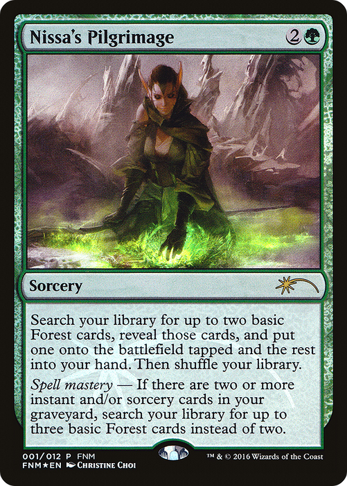 Nissa's Pilgrimage (FNM-001) - rare - Foil