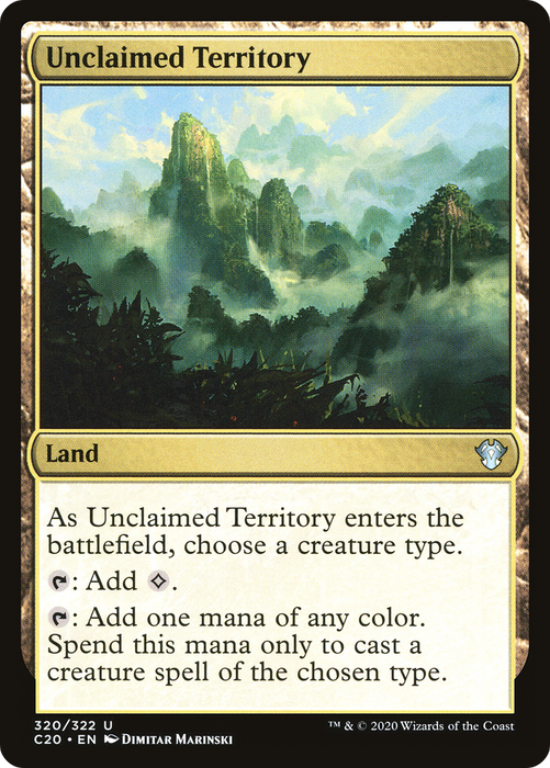Unclaimed Territory (C20-320) - uncommon