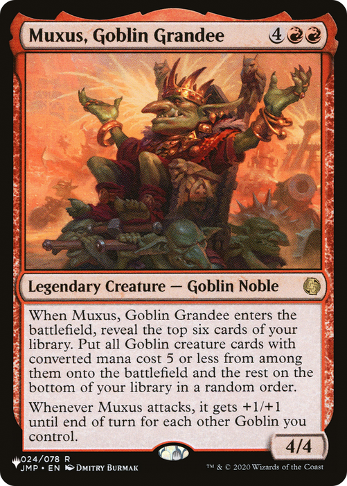 Muxus, Goblin Grandee (LIST-JMP-24) - rare