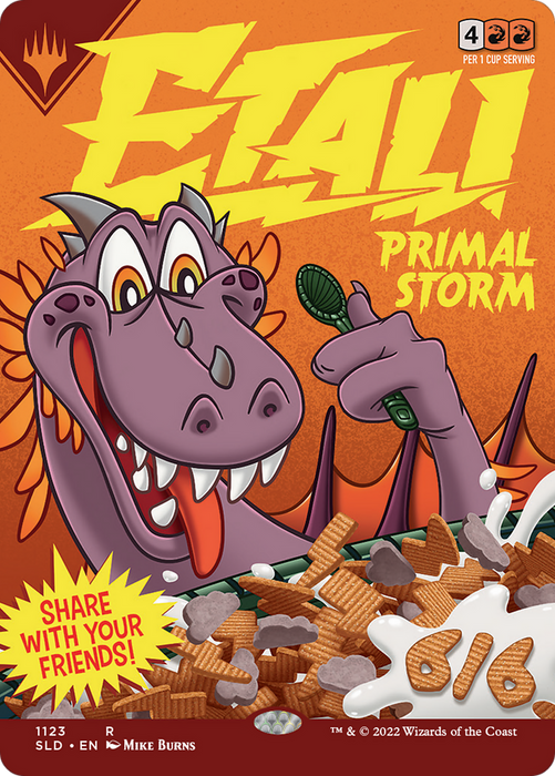 Etali, Primal Storm // Etali, Primal Storm (SLD-1123) - rare (Borderless) - Foil