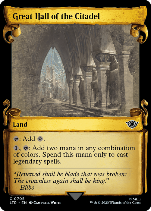Great Hall of the Citadel (LTR-705) - common: (Showcase) - Foil